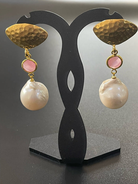 Baroque Pearl Drop Earrings